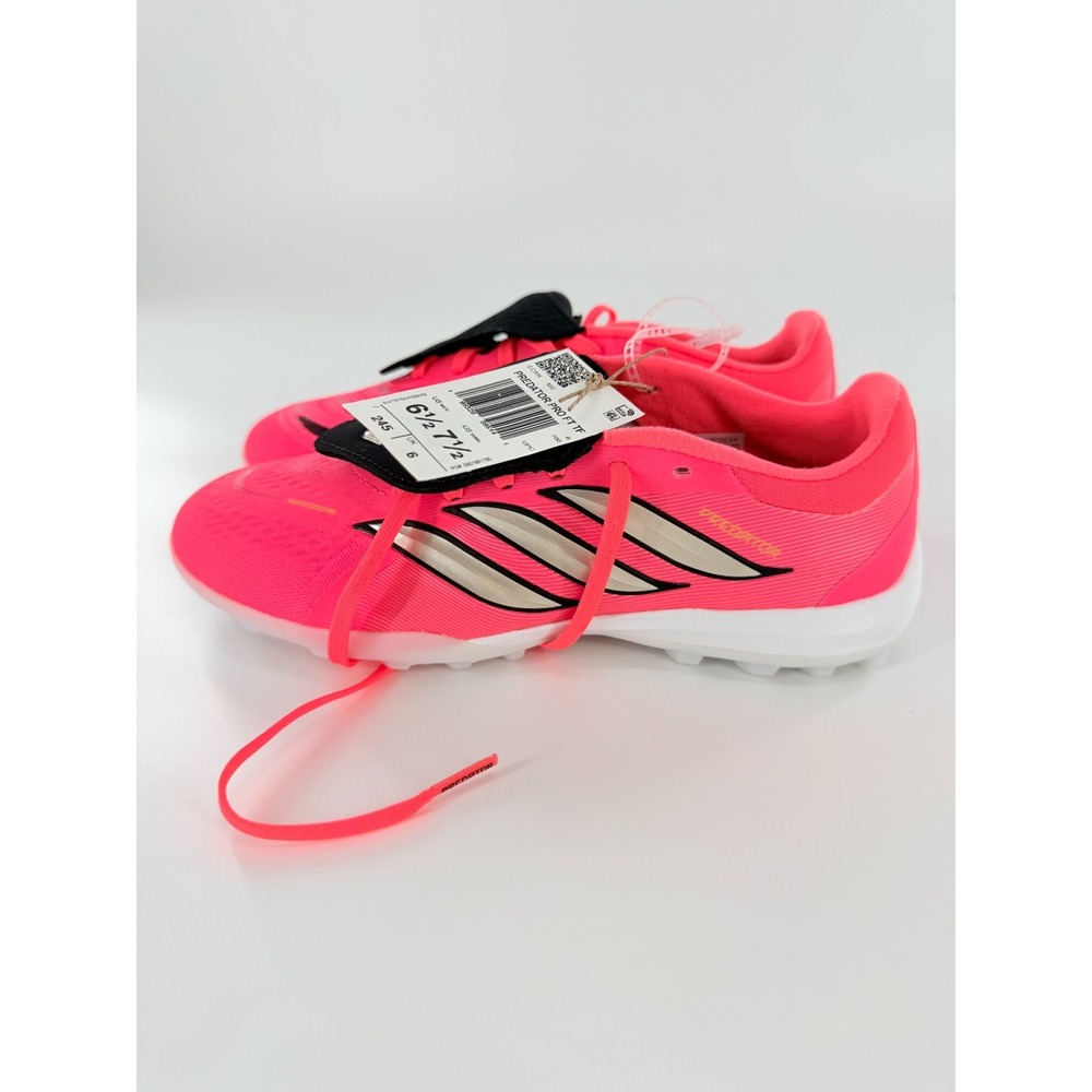 Adidas Predator Pro Fold-Over Tongue Turf Soccer Cleats HQ2254 Mens 6.5 Pink